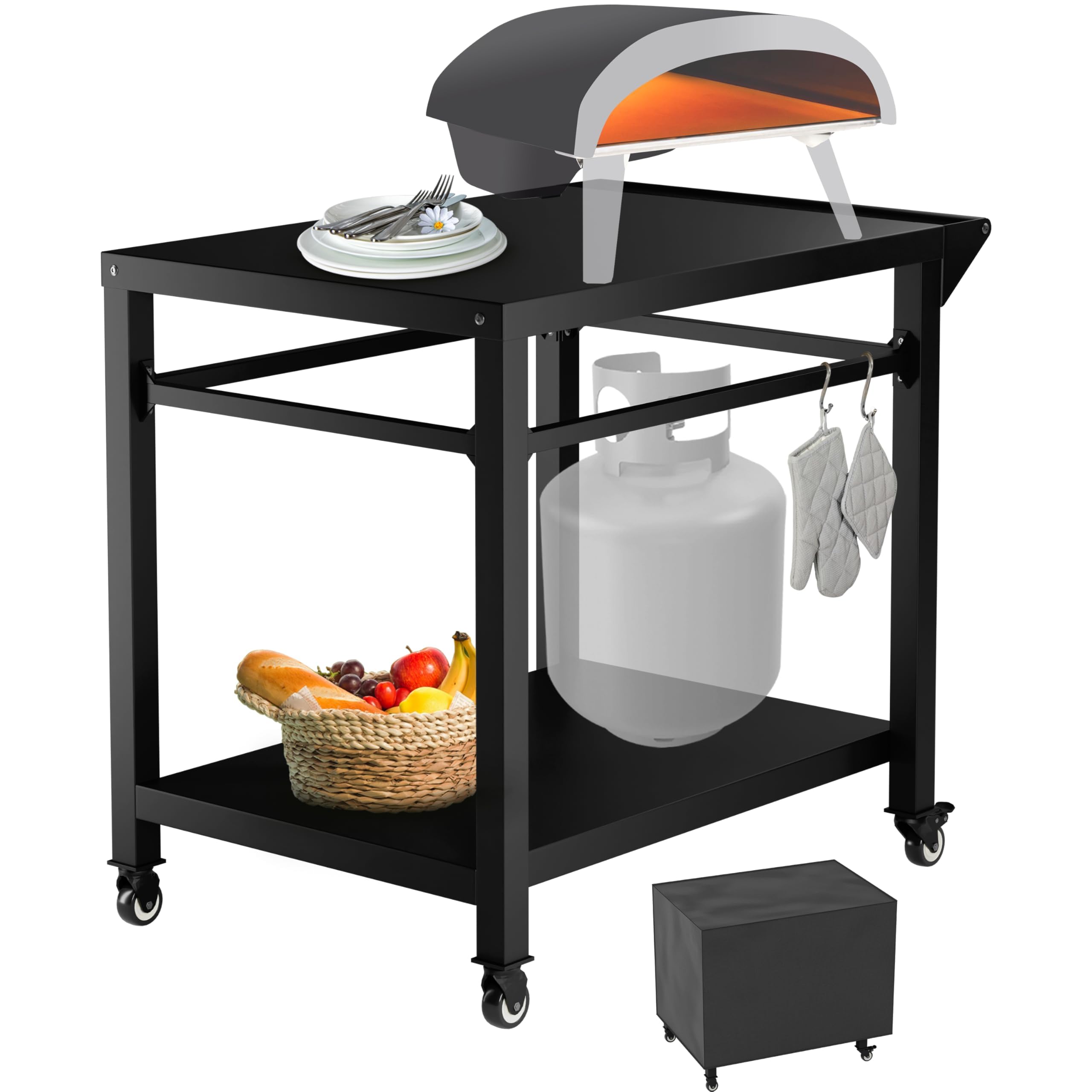 Pizza　即キャンプ7点セット Amazon.com: Xilingol Pizza Oven Table Cart for Ooni Koda